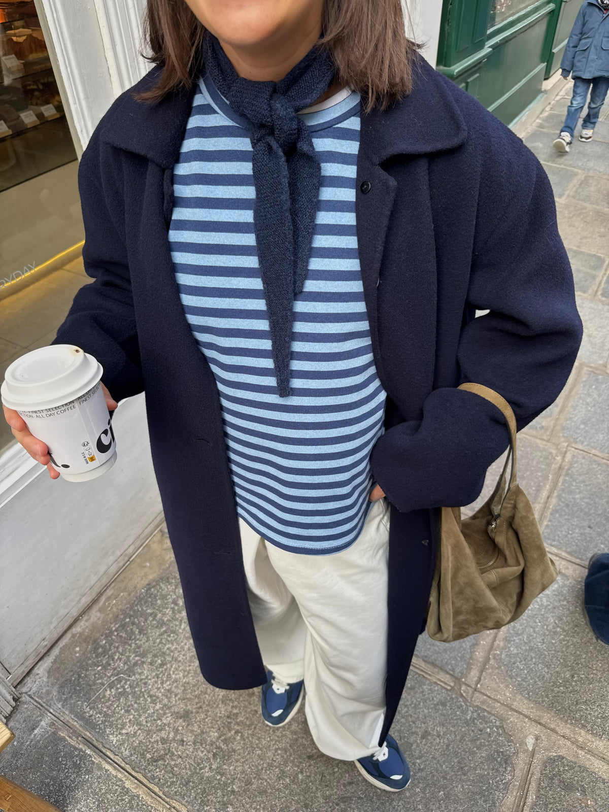 Striped Tee Blue