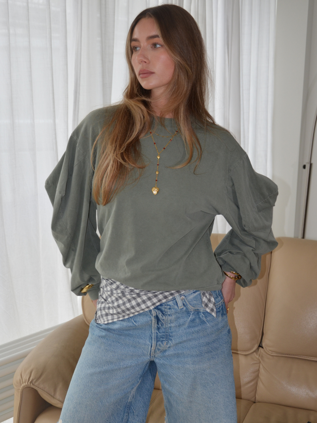 Oversized Tee Kaki