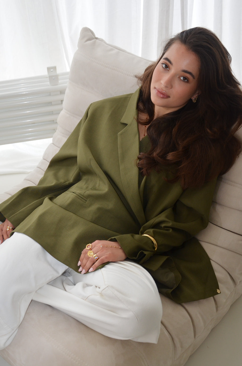 Oversized Blazer Army Green