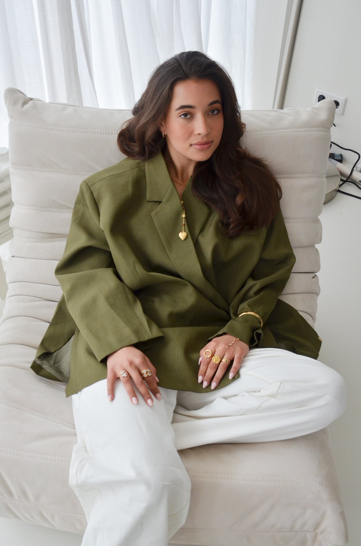 Oversized Blazer Army Green