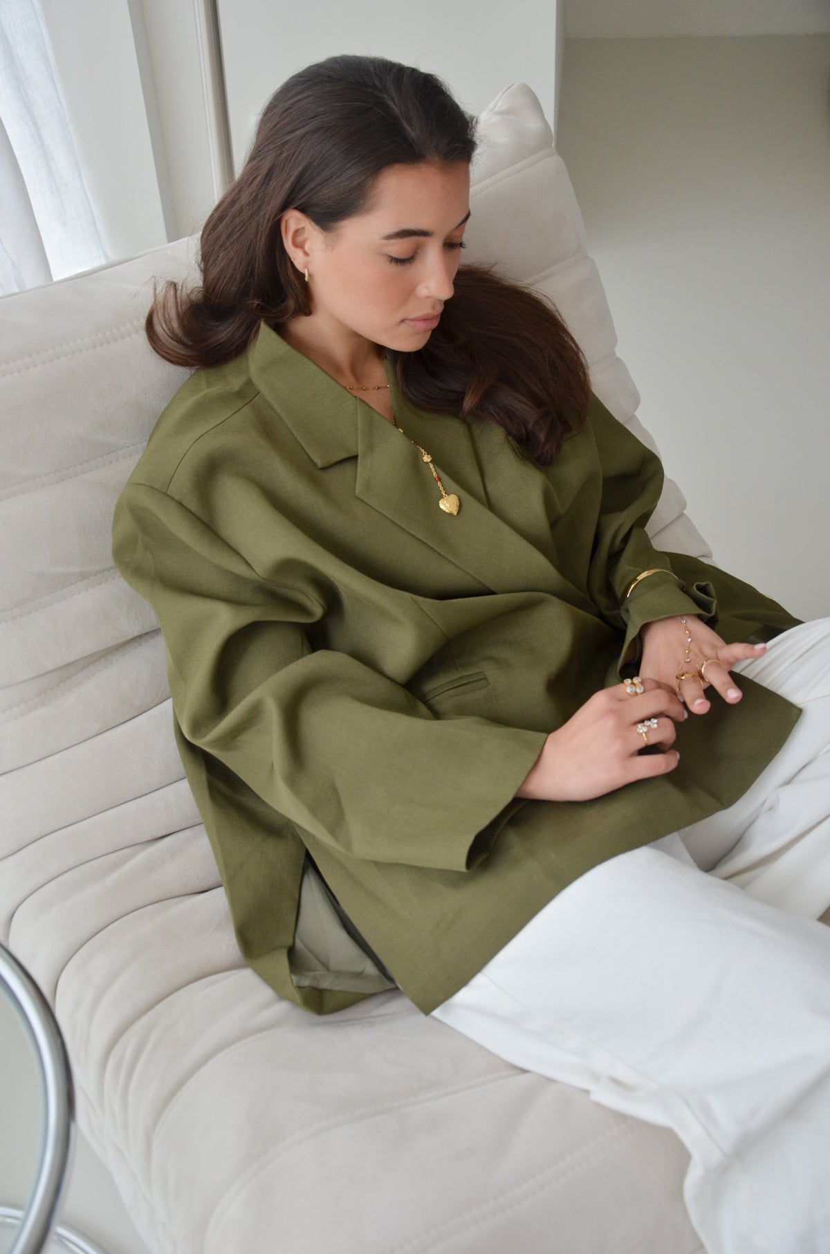 Oversized Blazer Army Green
