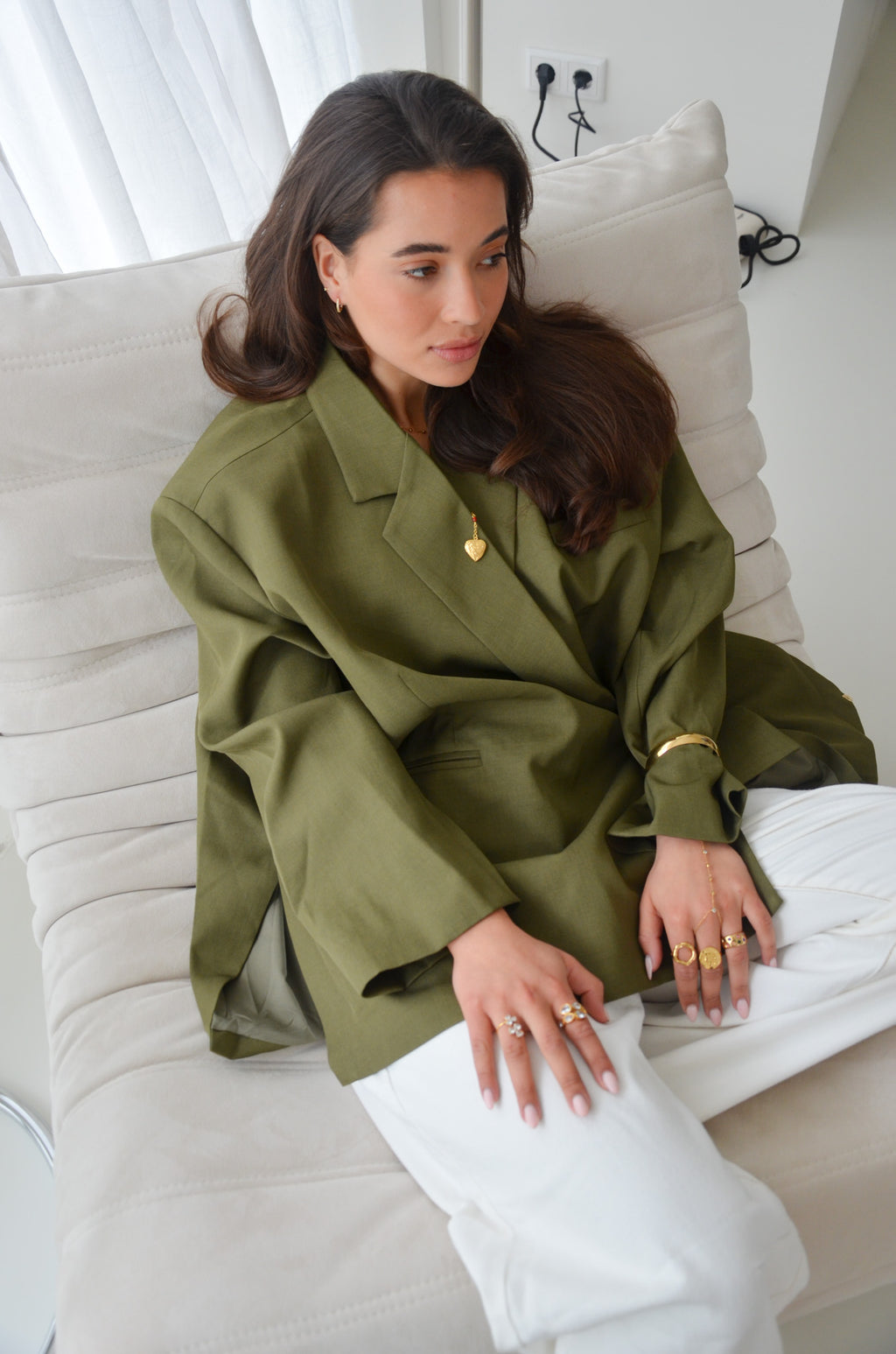 Oversized Blazer Army Green
