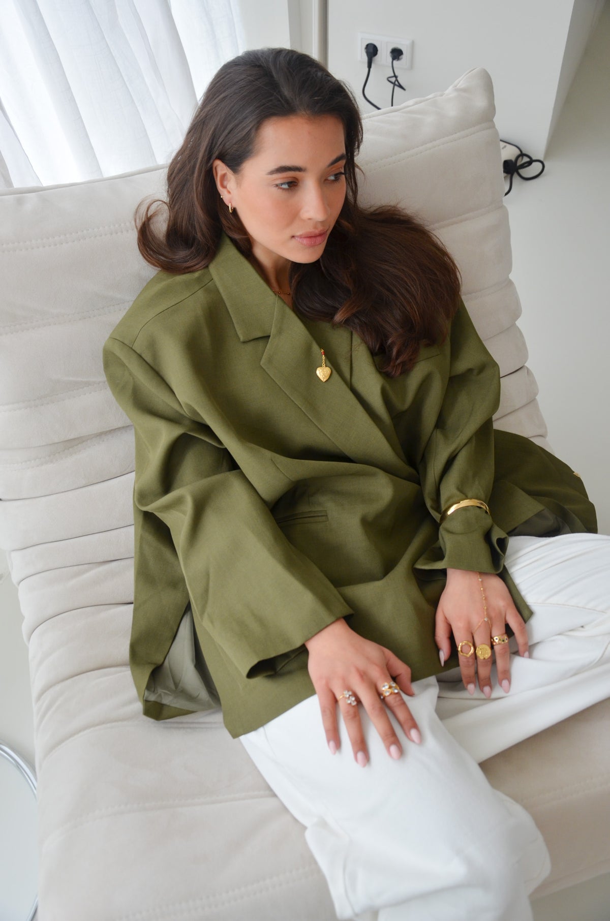 Oversized Blazer Army Green