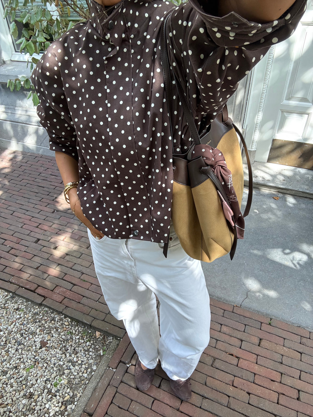 Polka Jacket Brown