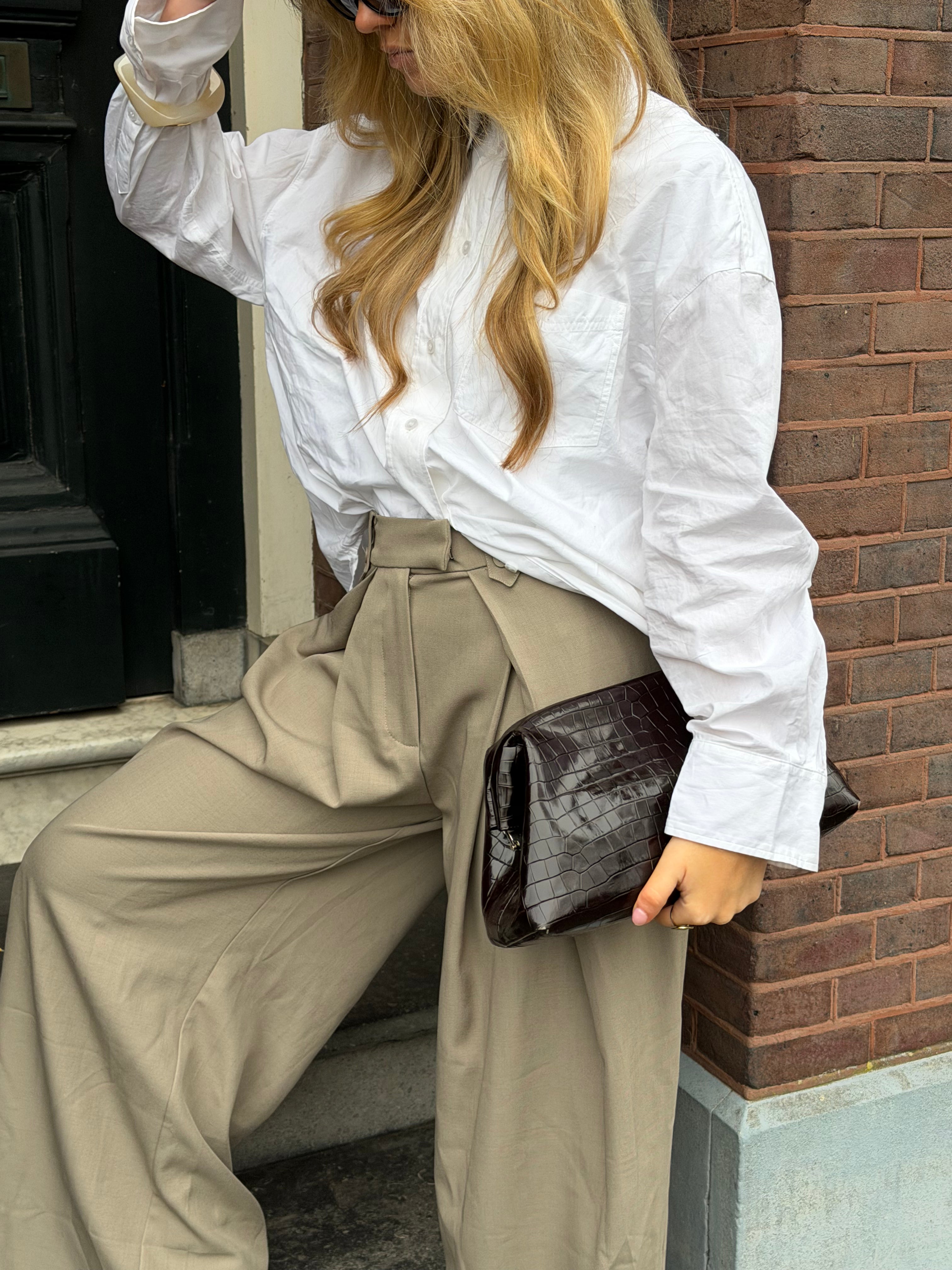 Folded Pantalon Darkbeige