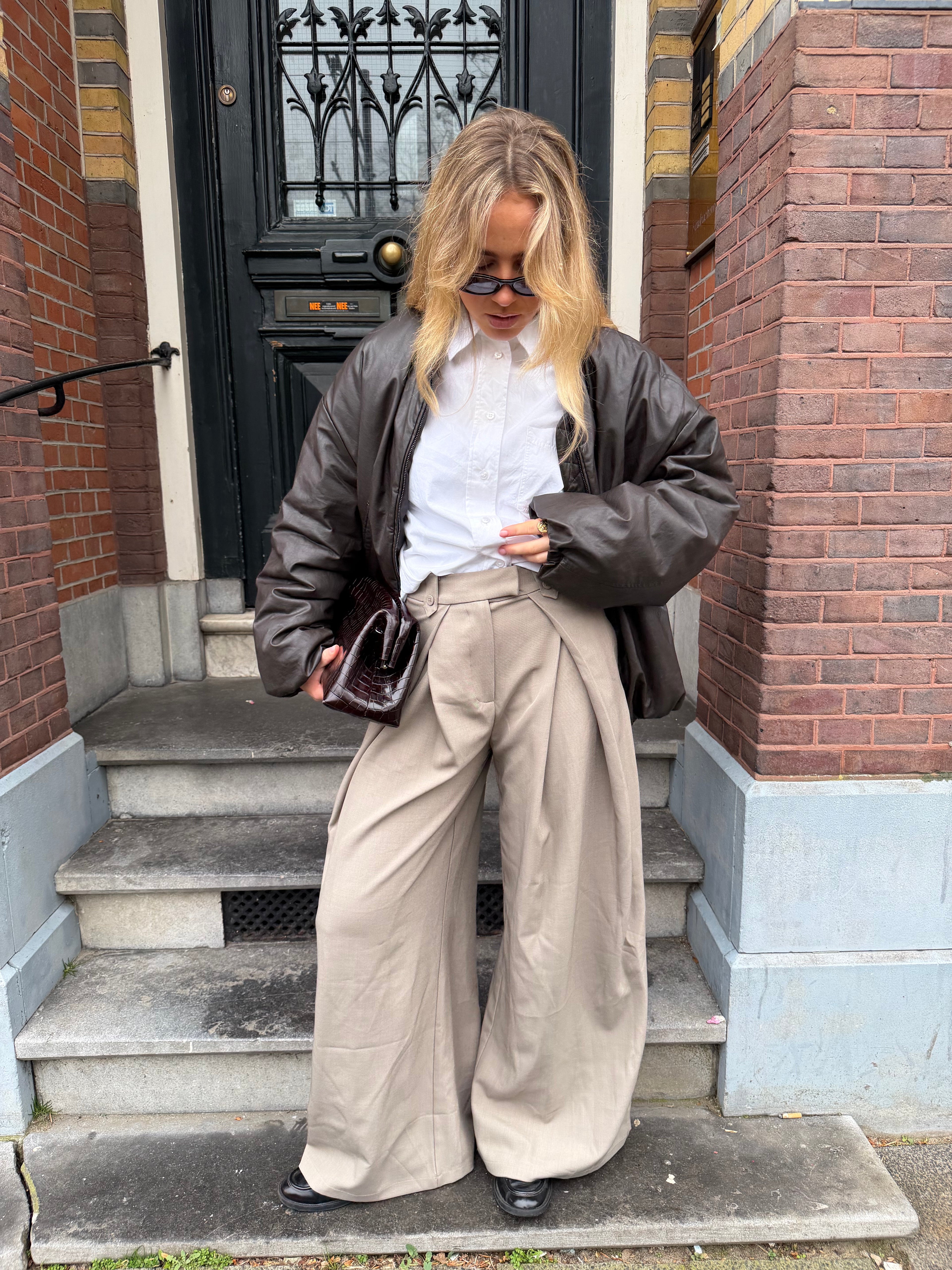 Folded Pantalon Darkbeige