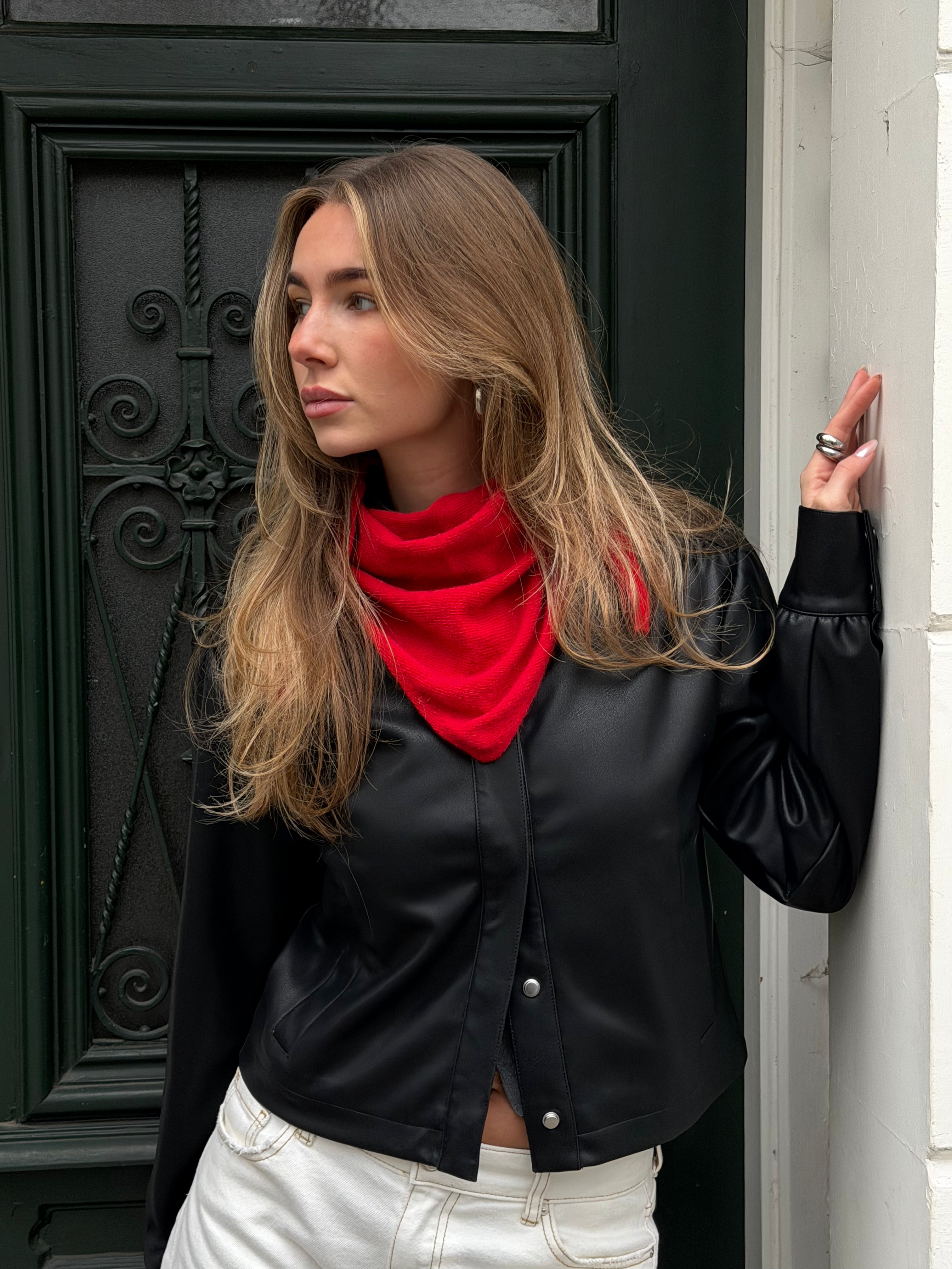 Triangle Scarf Red