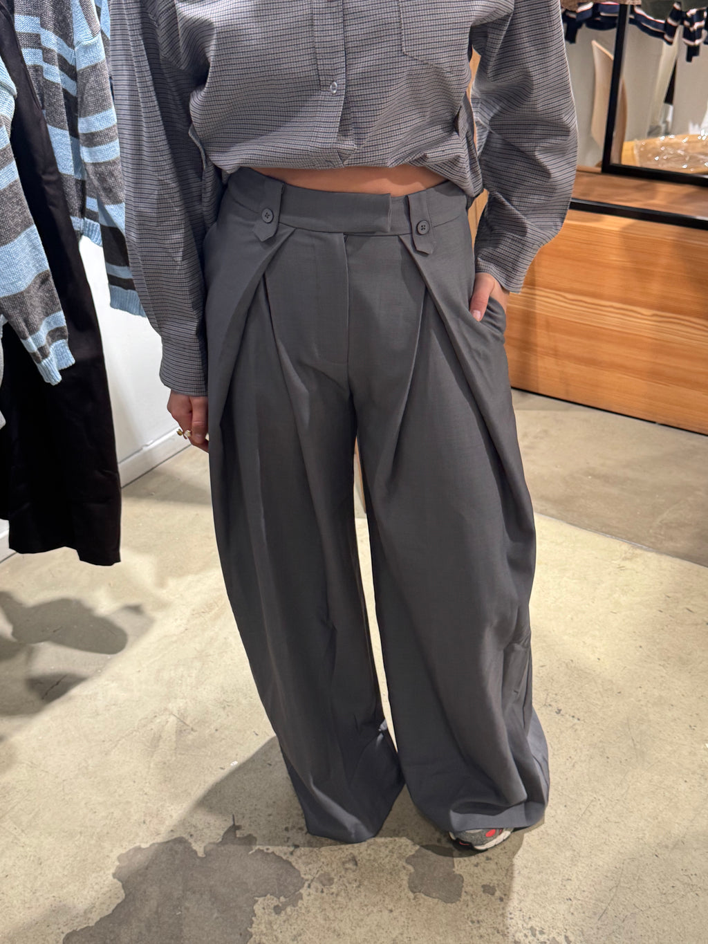 Folded Pantalon Grey