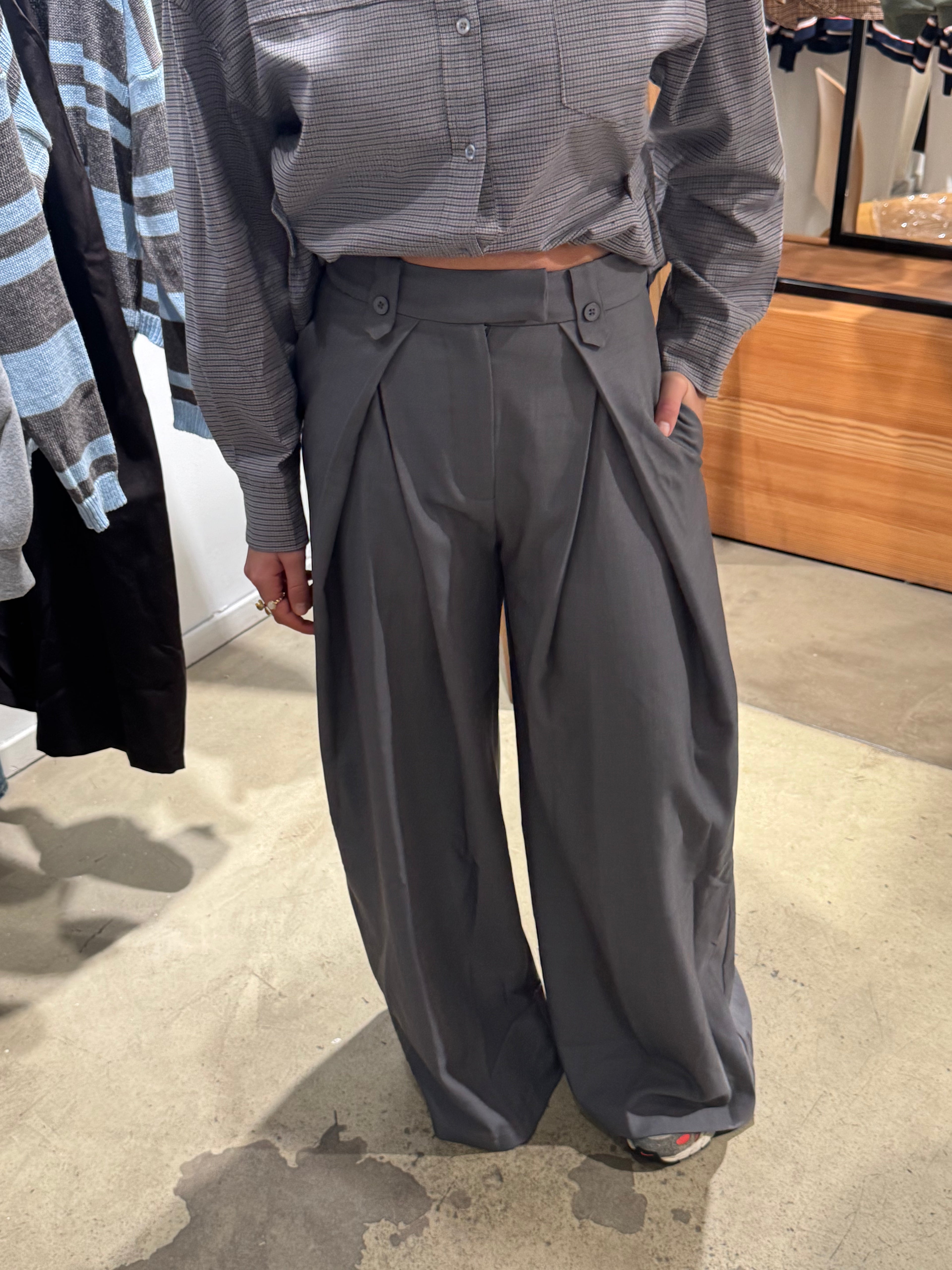 Folded Pantalon Grey
